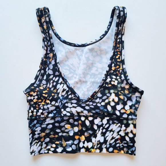 Lululemon Power Pivot Reversible Tank Top Metropolis Glow Multicolor Dot Size 2 - Picture 5 of 10